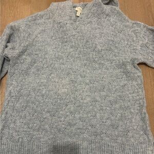 Women Gray Cable Knit Sweater